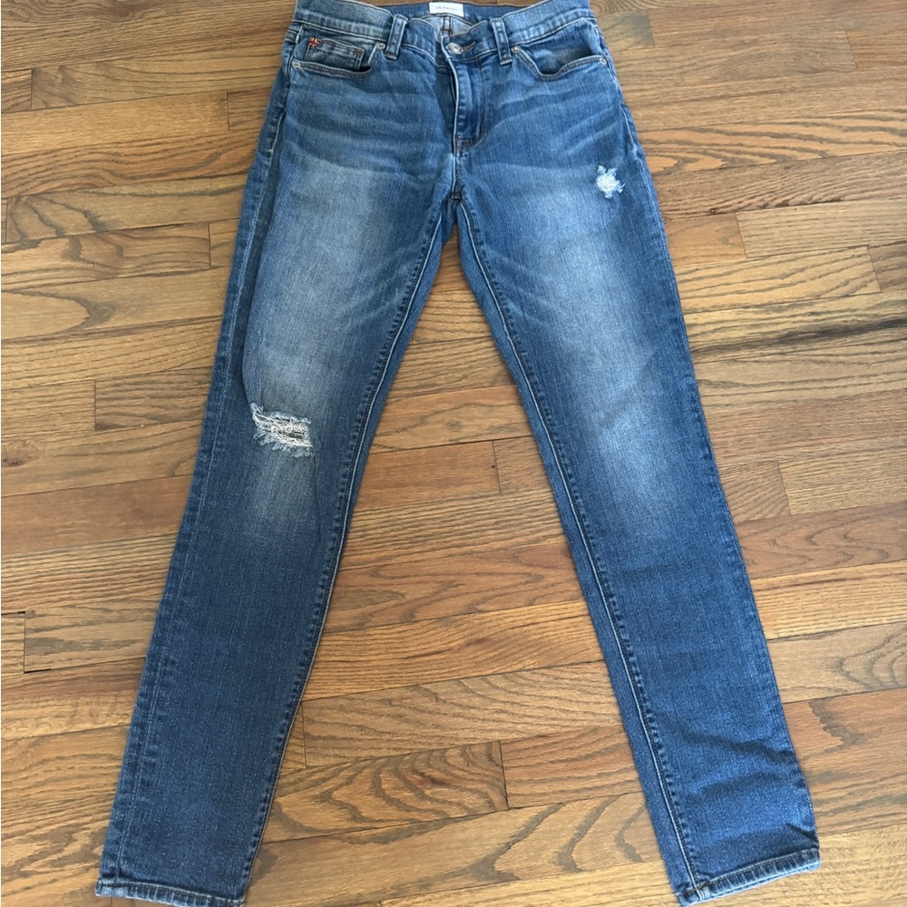 Hudson Women's Blue Distressed Slim Jeans size 28